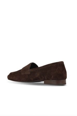 Siyah Deri Kadın Loafer