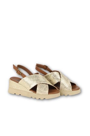 PLH.GLD-SCT.NWT-PEL.NWT-SL.BSO Kadın Dolgu Topuklu Sandalet
