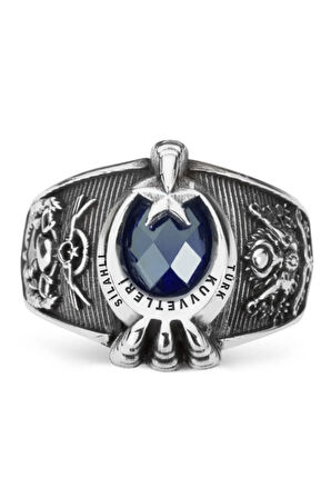 Gümüş Pençeli Türk Silahlı Kuvvetleri Yüzüğü