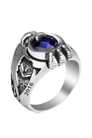 Osmanlı Armalı Tek Kartal Başlı Uzman Çavuş Yüzüğü