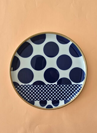 Porland Spotty Puantiyeli Servis Tabağı 24cm 6 Parça