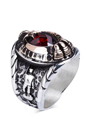 Erkek Asker Figürlü Uzman Çavuş Asker Yüzüğü