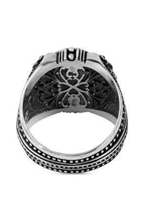 Ay Yıldızlı Taşsız 925 Ayar Gümüş Yüzük