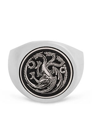 House Of The Dragon Gümüş Erkek Yüzük Gümüş Renk