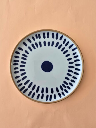 Porland Spotty Damla Pasta Tabağı 20cm 6 Parça