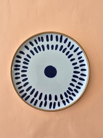 Porland Spotty Damla Servis Tabağı 24cm 6 Parça