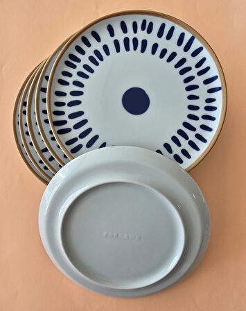 Porland Spotty Damla Servis Tabağı 24cm 6 Parça