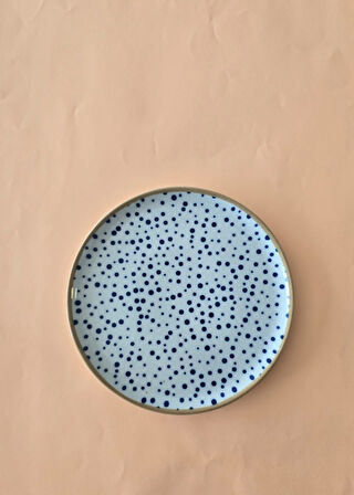 Porland Spotty Benekli Servis Tabağı 24cm 6 Parça
