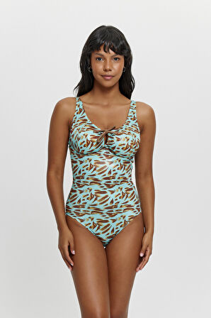 M12047  Toparlayıcılı Telli Önü Tünelli Mayo TURKUAZ