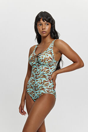 M12047  Toparlayıcılı Telli Önü Tünelli Mayo TURKUAZ