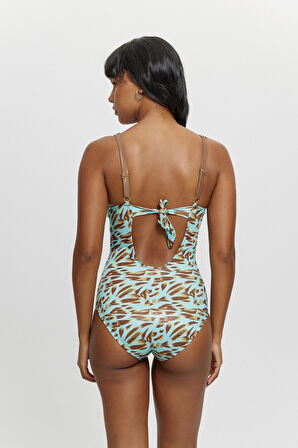 M12047  Toparlayıcılı Telli Önü Tünelli Mayo TURKUAZ