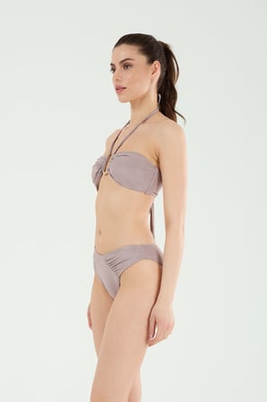 B21014 Orta Aksesuarlı Straplez Bikini Takım