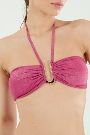 B21014 Orta Aksesuarlı Straplez Bikini Takım