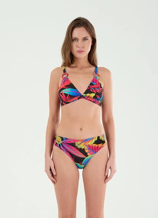 Louren Çok Renkli Kadın Desenli Bikini Takım B21048