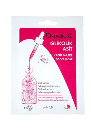 Derminix Glikolik Asit Kağıt Maske