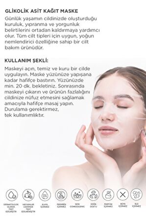 Derminix Glikolik Asit Kağıt Maske