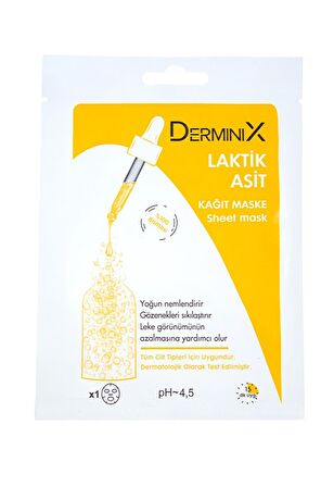 Derminix Laktik Asit Kağıt Maske