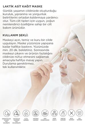 Derminix Laktik Asit Kağıt Maske