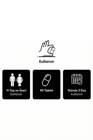 5 Tip Kolajen Complex Tip 1,2,3,5 Ve Tip 10 Biotin, Çinko, Selenyum, Vitamin C & Açai, 90 Tablet