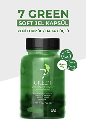 7 Green Avokado Yaprağı ve Dul Avrat Otu Ekstratı Içeren Detox Kapsülü