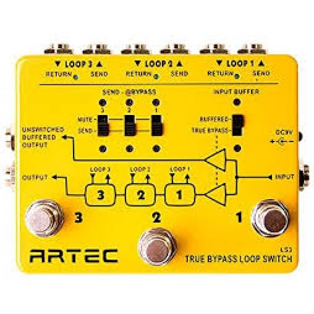 Artec LS3 - Üç Kanal Loop Switch Pedal