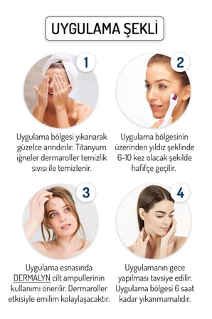 Trendroller Dermaroller - 0,50 mm Ölçü - 540 Titanyum İğneli - Saç Sakal Yüz ve Cilt Bakım Derma Roller