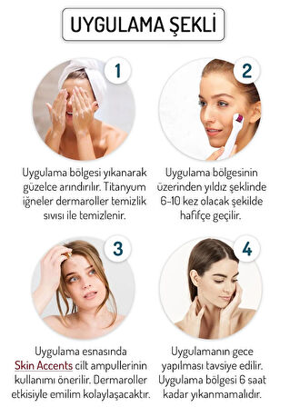 Dermablue 0.50mm Dermaroller 540 Titanyum Iğneli Orijinal Derma Roller