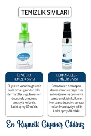 Zgts Dermaroller - 1,50 mm Ölçü - 192 Titanyum İğneli - Saç Sakal Yüz ve Cilt Bakım Derma Roller