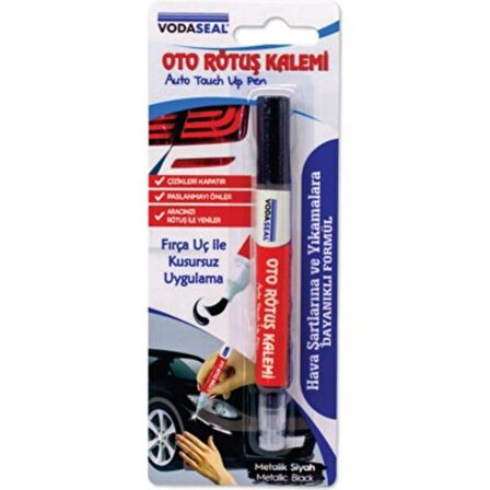 Vodaseal Oto Rötuş Kalemi 5 ml -Siyah Metalik