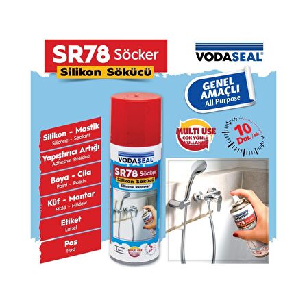 Vodaseal SR78 Söcker Silikon Genel Amaçlı Sökücü