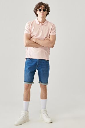 Regular Fit Normal Kesim Polo Yaka %100 Pamuk Tişört