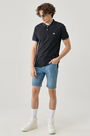 Slim Fit Dar Kesim Polo Yaka %100 Pamuk Tişört