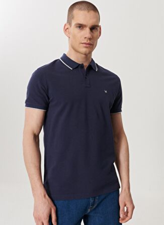 Slim Fit Dar Kesim Polo Yaka %100 Pamuk Tişört