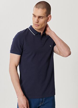Slim Fit Dar Kesim Polo Yaka %100 Pamuk Tişört