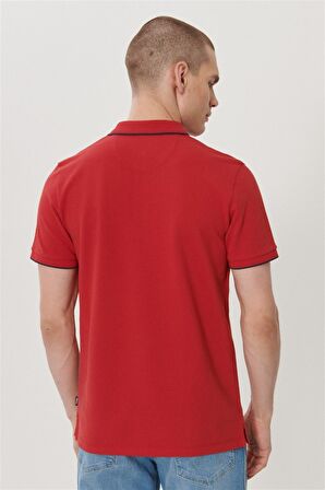 Slim Fit Dar Kesim Polo Yaka %100 Pamuk Tişört
