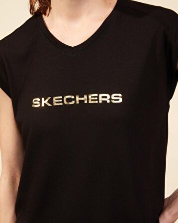 Skechers S211289-001 Graphic Tee W Crew Neck Kadın T-Shirt