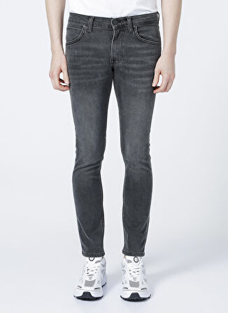 Luke Slim Tapered Dar Kesim Düşük Bel Antrasit Esnek Jean Kot Pantolon