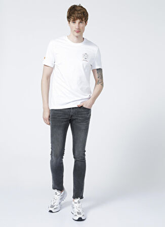 Luke Slim Tapered Dar Kesim Düşük Bel Antrasit Esnek Jean Kot Pantolon