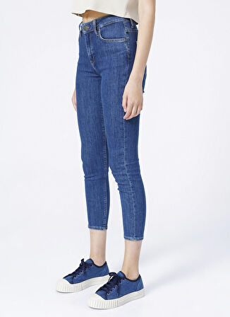 Scarlett High Skinny Fit Denim Esnek Jean Kot Pantolon