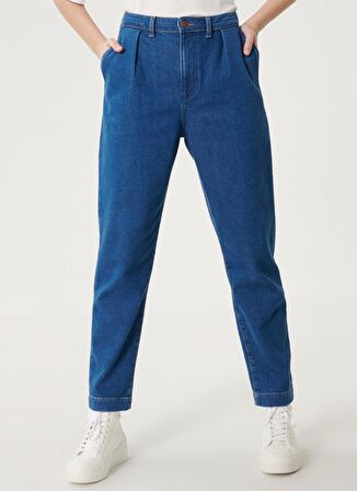 Mom Denim Esnek Jean Kot Pantolon