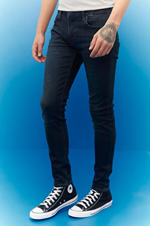 Malone Skinny Fit Normal Bel Denim Esnek Jean Kot Pantolon