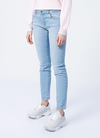 Wrangler  Slim Fit Mavi Kadın Denim Pantolon W28LZH280