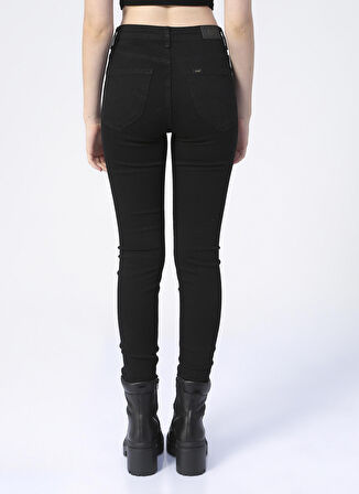 Lee Yüksek Bel Skinny Fit Siyah Kadın Denim Pantolon L626002001