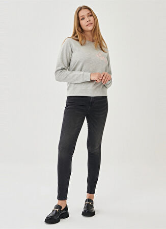Lee Yüksek Bel Skinny Fit Antrasit Kadın Denim Pantolon L626003003