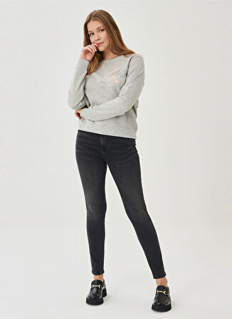 Lee Yüksek Bel Skinny Fit Antrasit Kadın Denim Pantolon L626003003