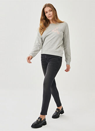 Lee Yüksek Bel Skinny Fit Antrasit Kadın Denim Pantolon L626003003