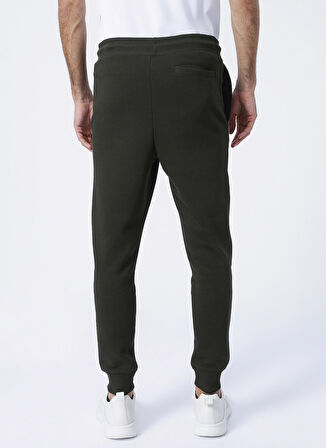 Slim Fit Dar Kesim Normal Bel Haki Sweatpant Eşofman Altı