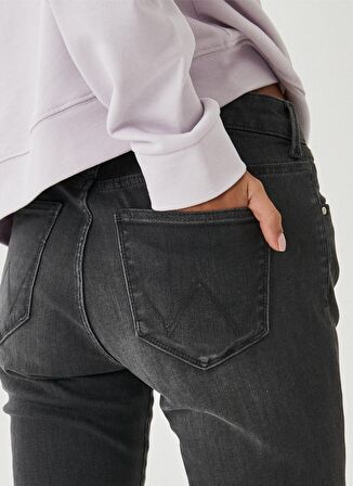 Wrangler W28Klb93O  Normal Bel Skinny Fit  Gri Kadın Denim Pantolon