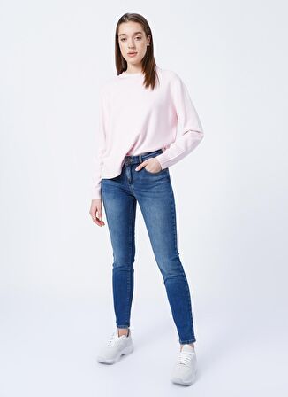 Wrangler W28Lzg29W   Normal Bel Slim Fit  Mavi Kadın Denim Pantolon