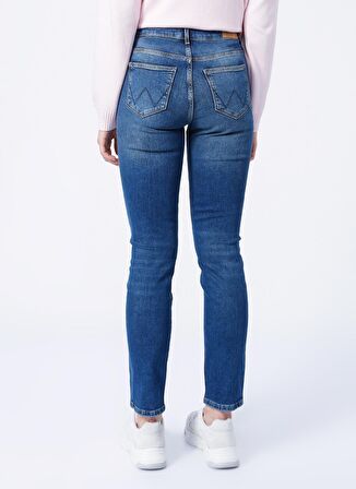 Wrangler W28Lzg29W   Normal Bel Slim Fit  Mavi Kadın Denim Pantolon